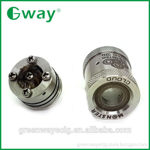 Pyrex glass driptip monster cloud RDA, rebuildable atomizer monster cloud, 1:1 clone rda